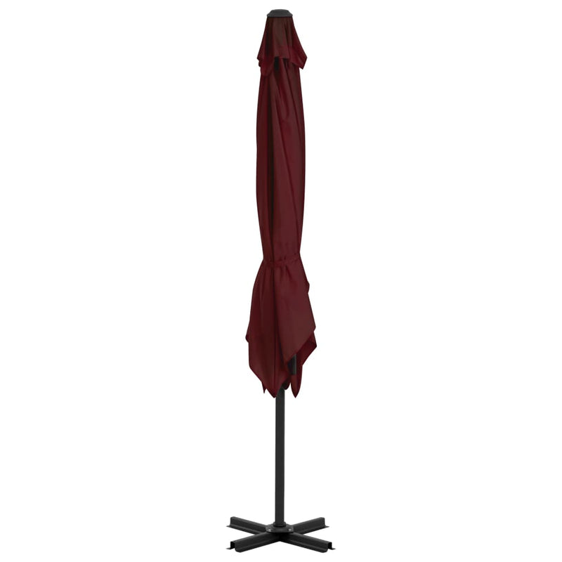 Load image into Gallery viewer, Vidaxl zweefparasol met aluminium paal 250x250 cm bordeauxrood