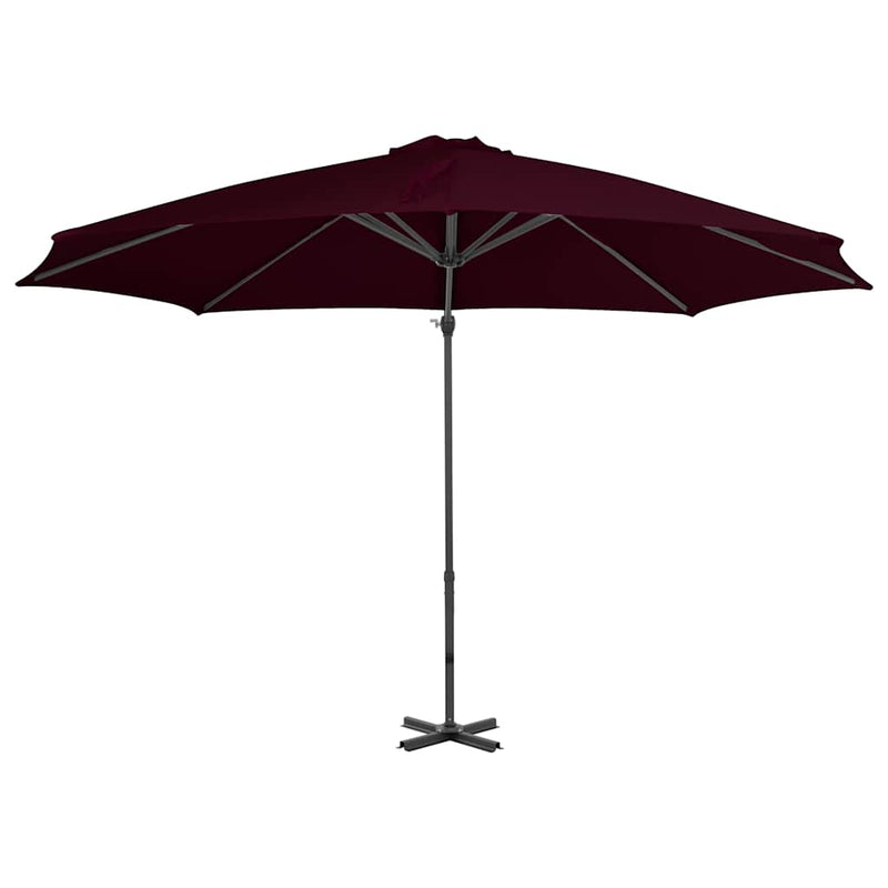 Load image into Gallery viewer, Vidaxl zweefparasol met aluminium paal 300 cm rood