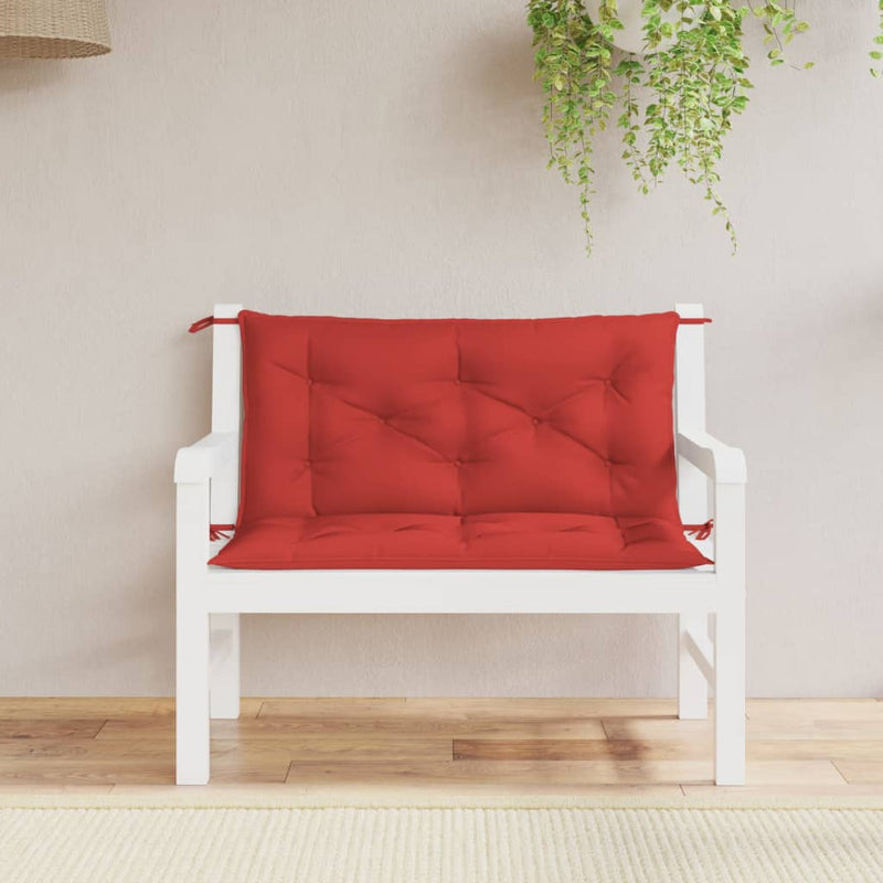Load image into Gallery viewer, VidaXL Tuinbankkussen 100x(50+50)x7 cm oxford stof rood
