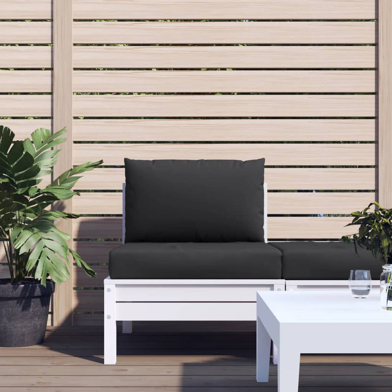 Load image into Gallery viewer, Vidaxl palletkussens 2 st stof zwart