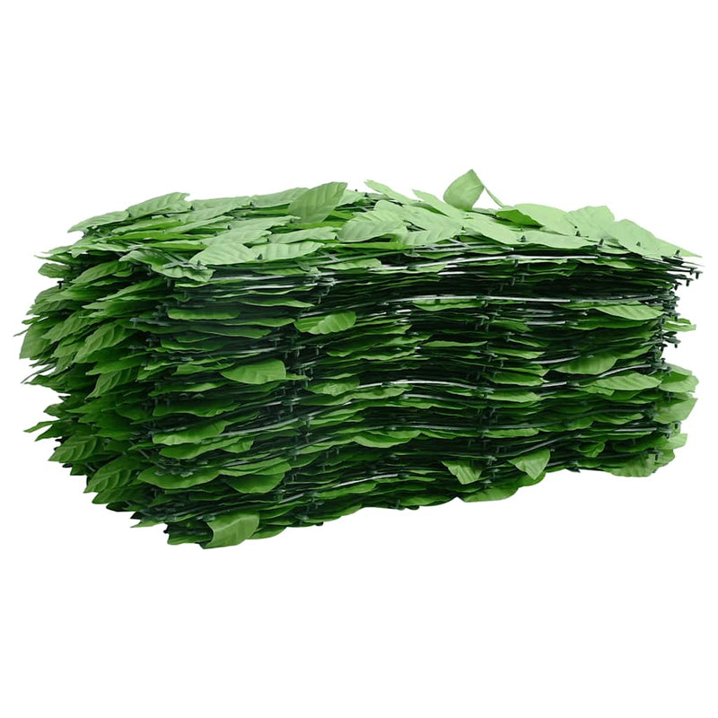 Load image into Gallery viewer, Vidaxl balkonscherm met groene bladeren 300x150 cm