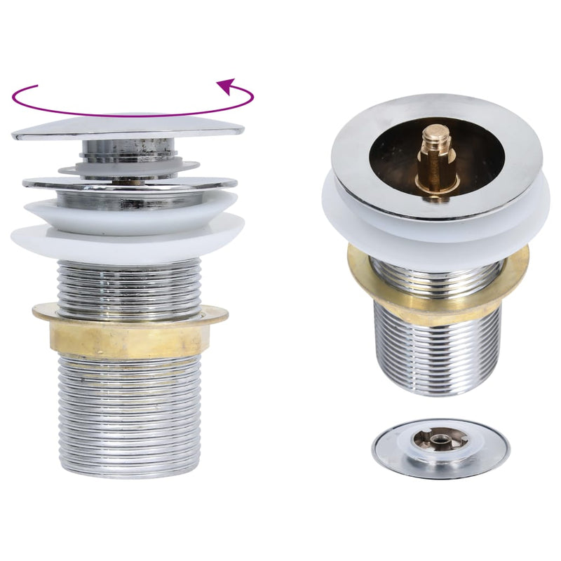 Load image into Gallery viewer, Vidaxl afvoer pop-up zonder overloop 6,4x6,4x9,1 cm chroomkleurig