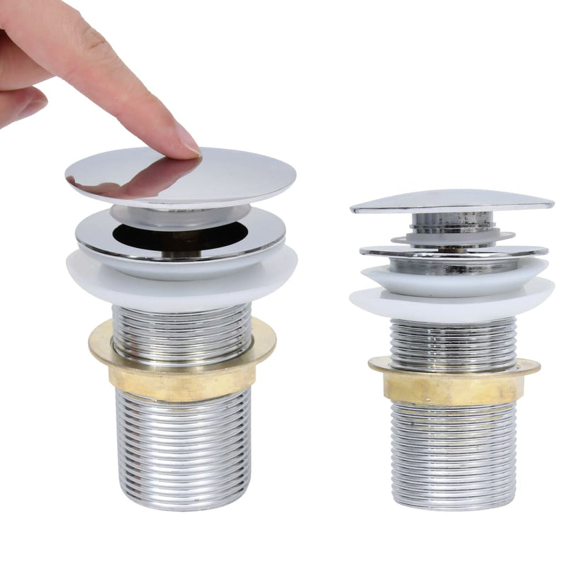 Load image into Gallery viewer, Vidaxl afvoer pop-up zonder overloop 6,4x6,4x9,1 cm chroomkleurig