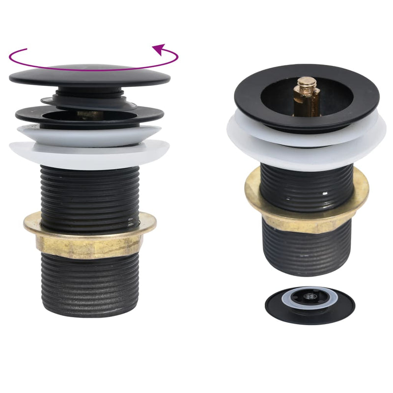 Load image into Gallery viewer, Vidaxl afvoer pop-up zonder overloop 6,4x6,4x9,1 cm zwart