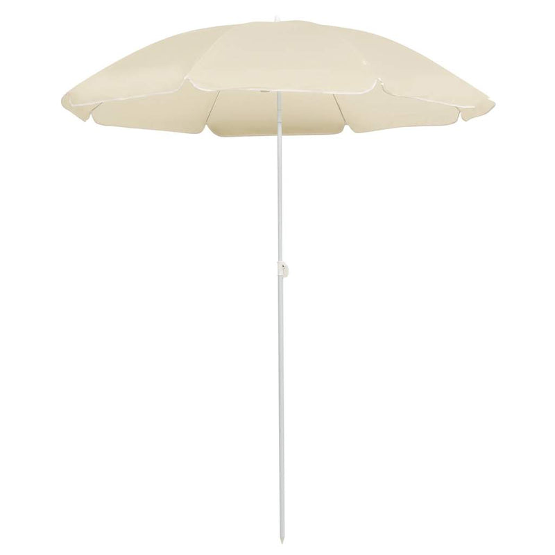 Load image into Gallery viewer, Vidaxl parasol met stalen paal 180 cm zandkleurig