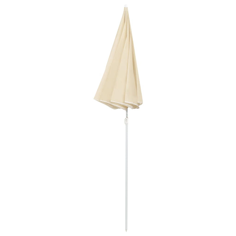Load image into Gallery viewer, Vidaxl parasol met stalen paal 180 cm zandkleurig