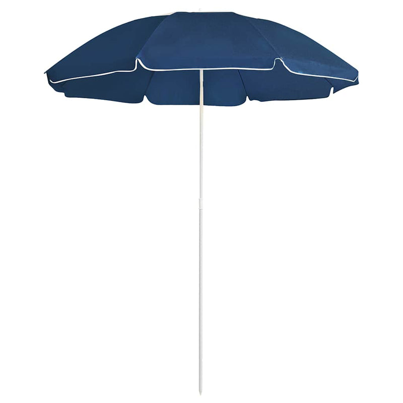 Afbeelding laden in galerijviewer, Vidaxl parasol met stalen paal 180 cm blauw