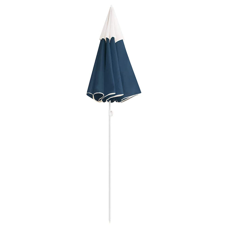 Afbeelding laden in galerijviewer, Vidaxl parasol met stalen paal 180 cm blauw