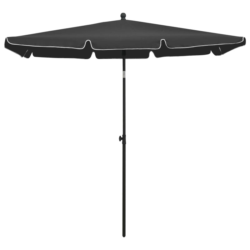Load image into Gallery viewer, Vidaxl parasol met paal 210x140 cm antracietkleurig