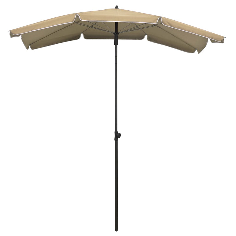 Load image into Gallery viewer, Vidaxl parasol met paal 200x130 cm taupe