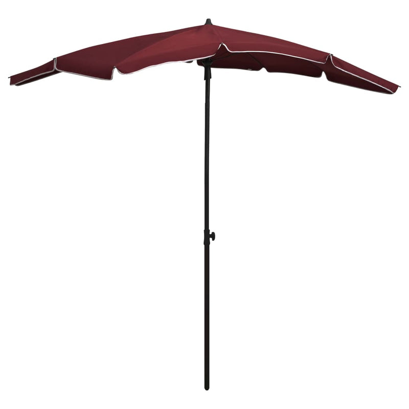 Load image into Gallery viewer, Vidaxl parasol met paal 200x130 cm bordeauxrood