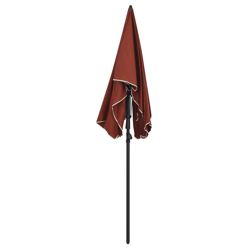 Load image into Gallery viewer, Vidaxl parasol met paal 200x130 cm terracottakleurig