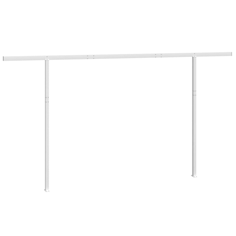 Load image into Gallery viewer, Vidaxl luifelpaalset 450x245 cm ijzer wit