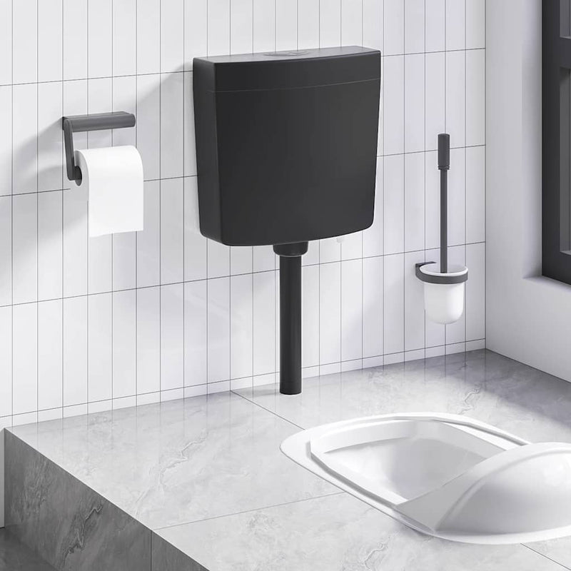Load image into Gallery viewer, Vidaxl toiletstortbak met watertoevoer onderin 3 6 l zwart