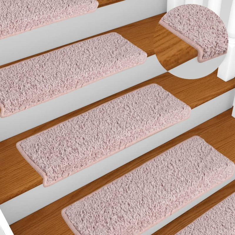 Load image into Gallery viewer, Vidaxl trapmatten 15 st 65x21x4 cm wit en roze