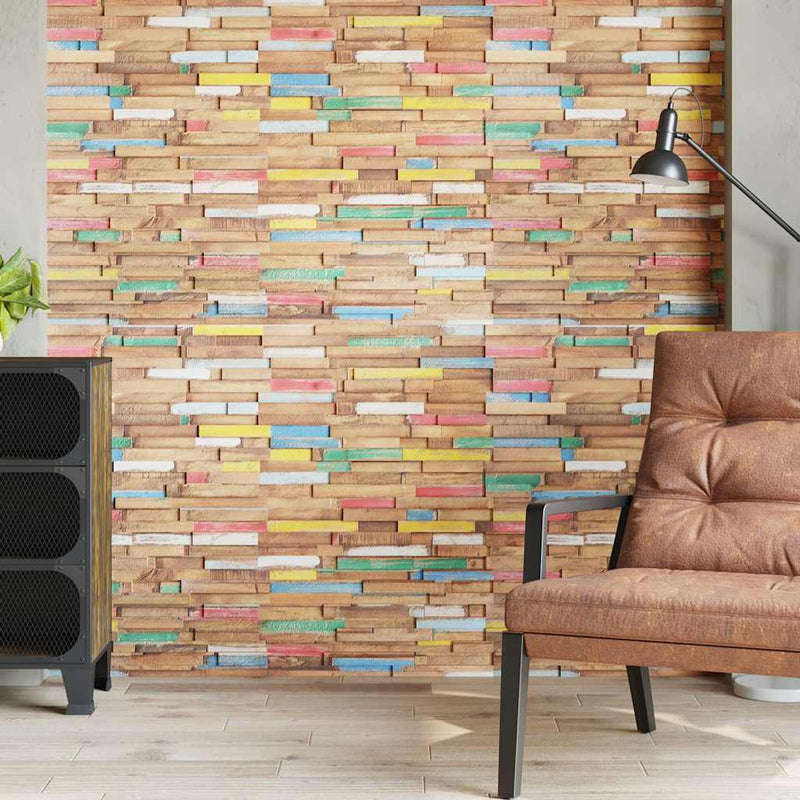 Load image into Gallery viewer, Vidaxl wandpanelen 10 st 1,03 m² massief teakhout