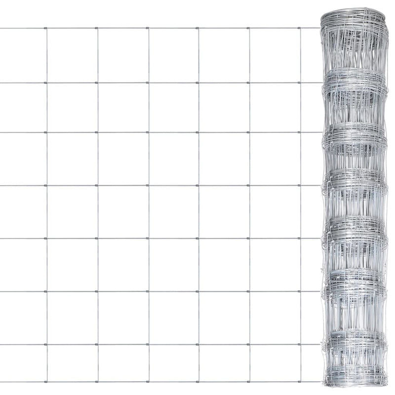 Load image into Gallery viewer, Vidaxl hek 50x1 m gegalvaniseerd staal zilverkleurig