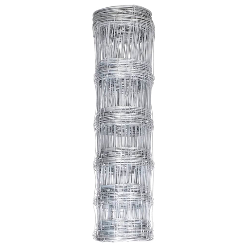 Load image into Gallery viewer, Vidaxl hek 50x0,8 m gegalvaniseerd staal zilverkleurig