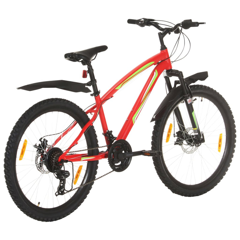 Load image into Gallery viewer, VidaXL Mountainbike 21 versnellingen 26 inch wielen 36 cm rood