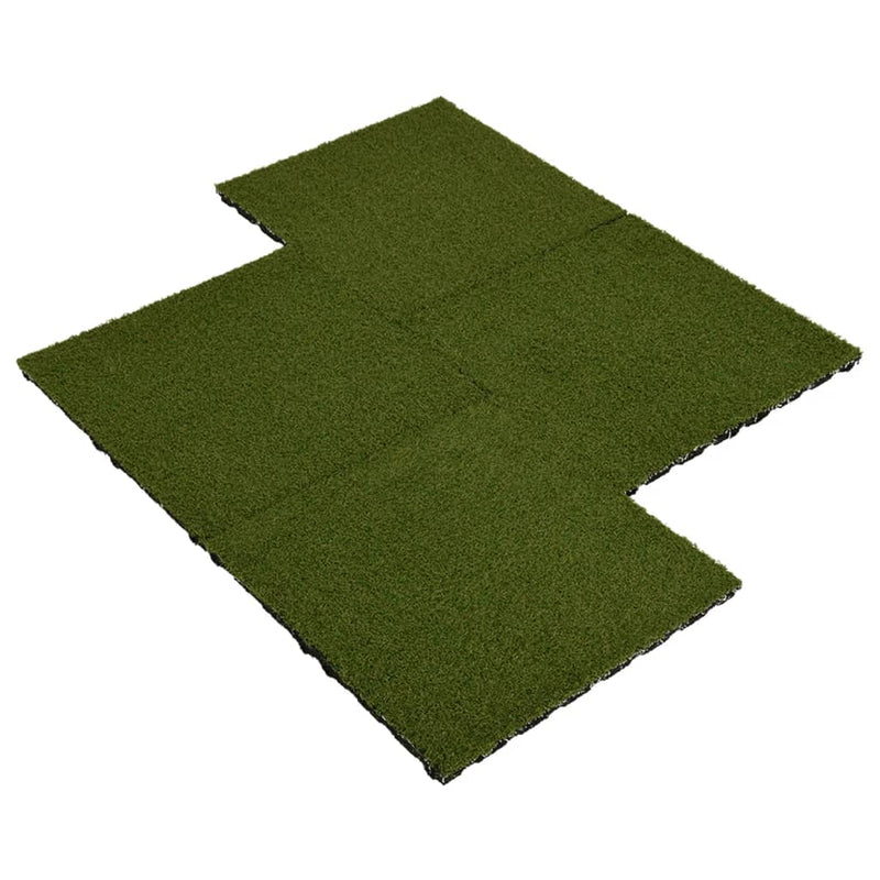 Load image into Gallery viewer, VidaXL Kunstgrastegels 4 st 50x50x2,5 cm rubber