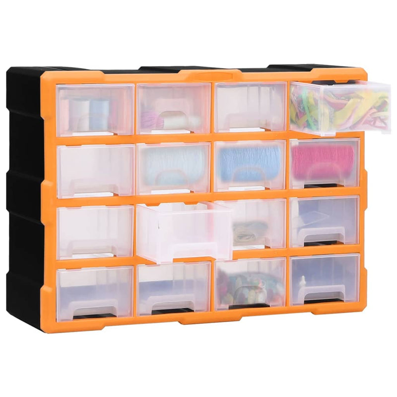 Load image into Gallery viewer, Vidaxl organiser met 16 medium lades 52x16x37 cm