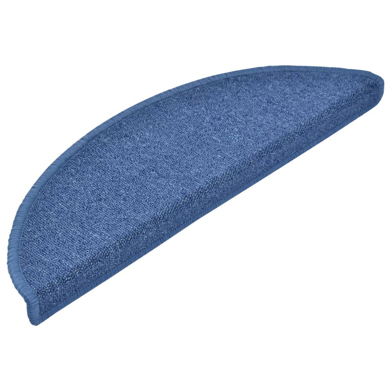 Load image into Gallery viewer, Vidaxl trapmatten 10 st 56x17x3 cm blauw halfrond