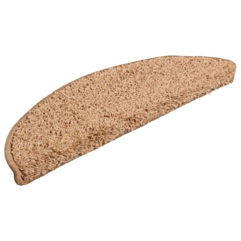 Load image into Gallery viewer, Vidaxl trapmatten 10 st 56x17x3 cm beige halfrond