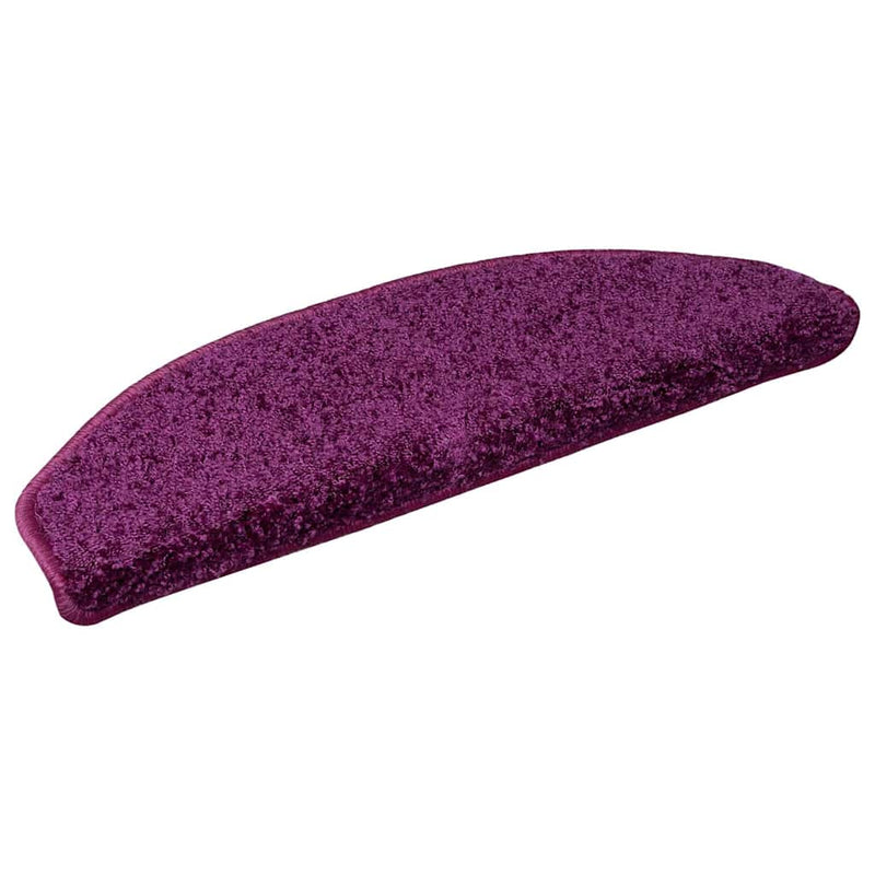 Load image into Gallery viewer, Vidaxl trapmatten 10 st 65x21x4 cm violet halfrond groot