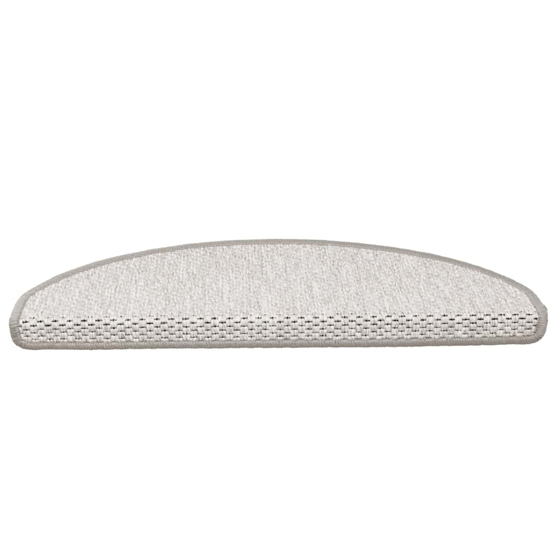 Load image into Gallery viewer, Vidaxl trapmatten zelfklevend 15 st sisal-look 65x21x4 cm platinakleur