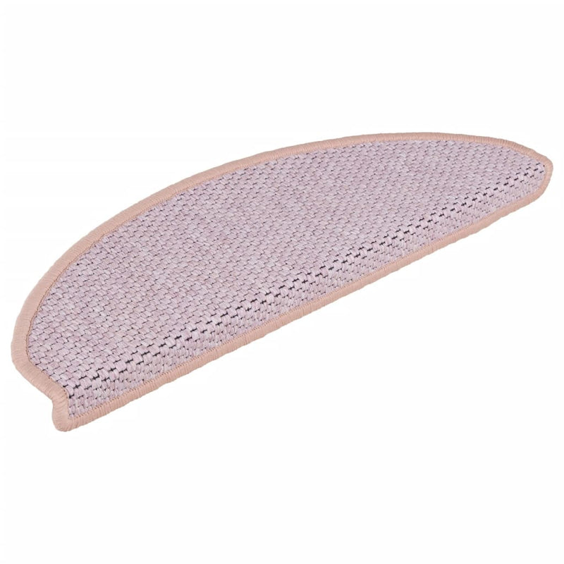 Afbeelding laden in galerijviewer, Vidaxl trapmatten zelfklevend 15 st sisal-look 65x21x4 cm roze