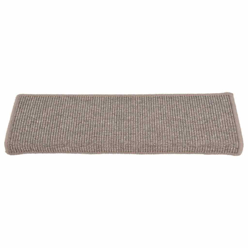 Afbeelding laden in galerijviewer, Vidaxl trapmatten 15 st 65x21x4 cm donkerbeige rechthoekige rand
