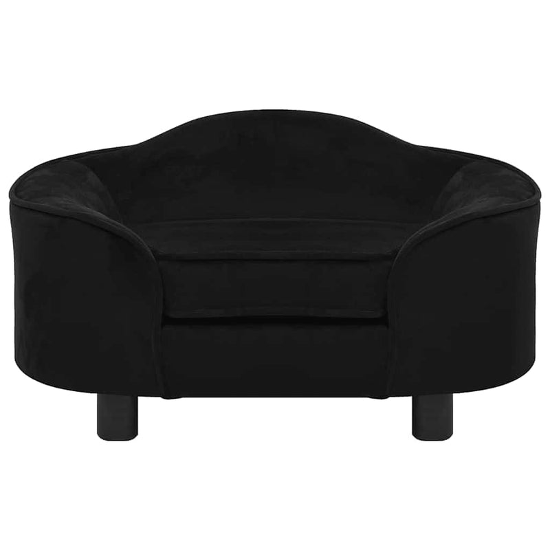 Load image into Gallery viewer, Vidaxl hondenbank 67x47x36 cm pluche zwart