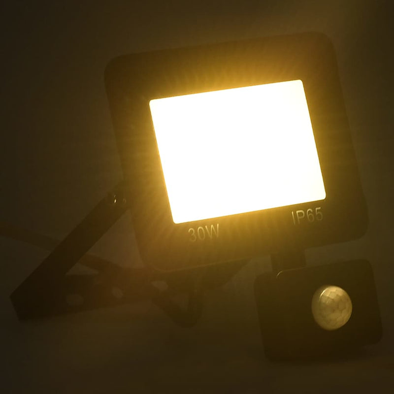 Afbeelding laden in galerijviewer, Vidaxl spotlight met sensor led 30 w warmwit
