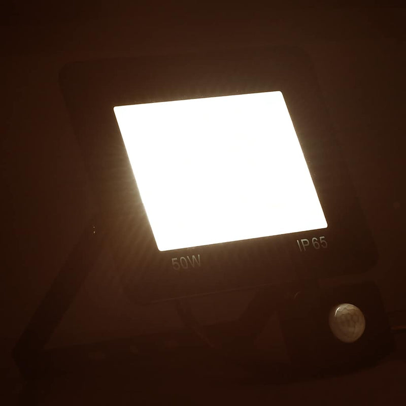 Afbeelding laden in galerijviewer, Vidaxl spotlight met sensor led 50 w warmwit