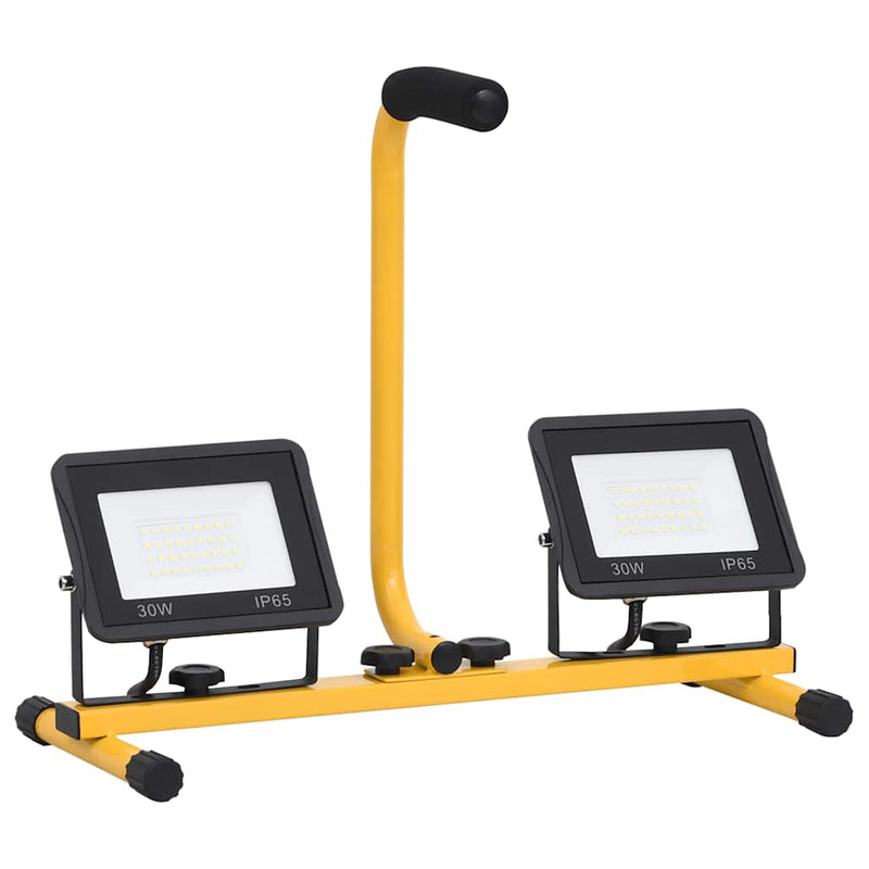 Load image into Gallery viewer, Vidaxl spotlight met handvat led 2x30 w warmwit