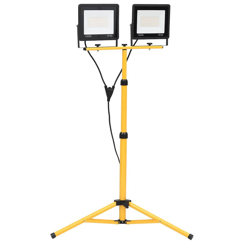 Afbeelding laden in galerijviewer, Vidaxl spotlight met statief led 2x100 w koudwit