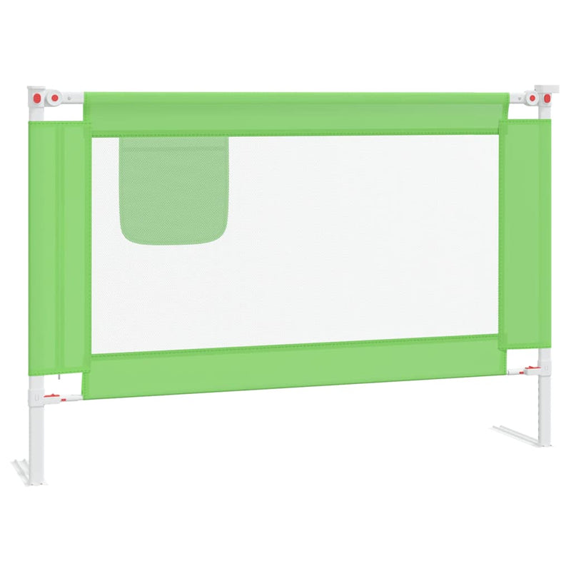 Afbeelding laden in galerijviewer, Vidaxl bedhekje peuter 100x25 cm stof groen