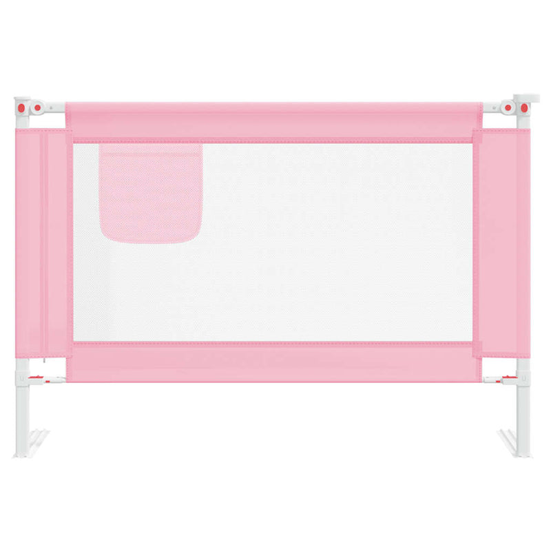 Afbeelding laden in galerijviewer, Vidaxl bedhekje peuter 100x25 cm stof roze