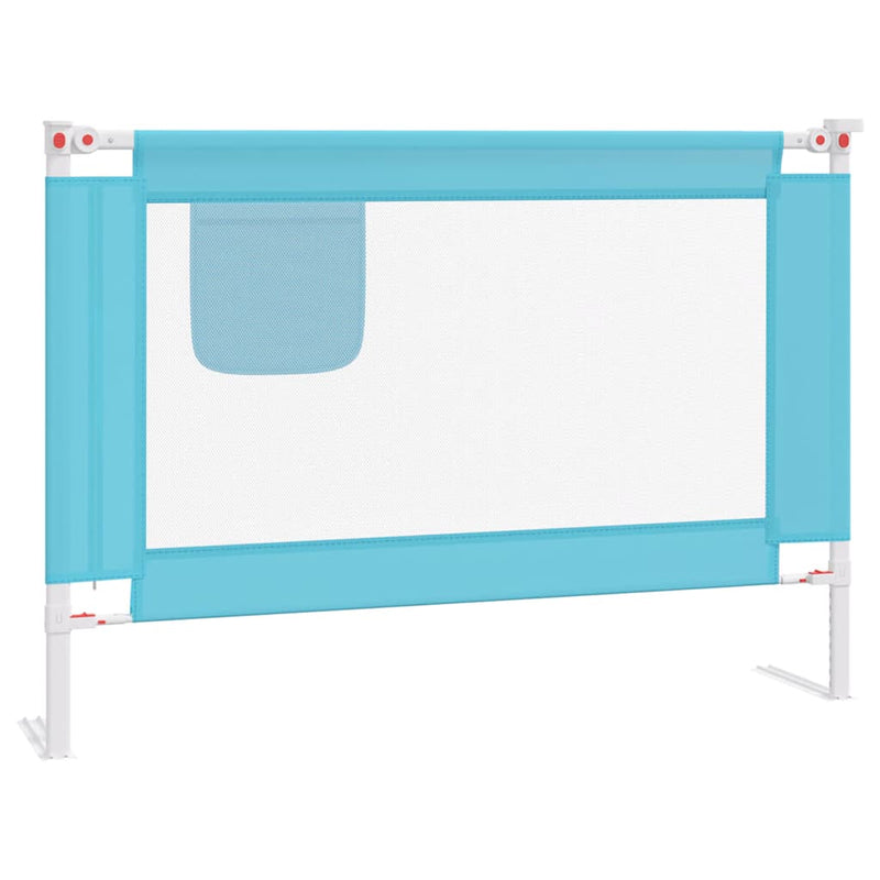 Afbeelding laden in galerijviewer, Vidaxl bedhekje peuter 90x25 cm stof blauw