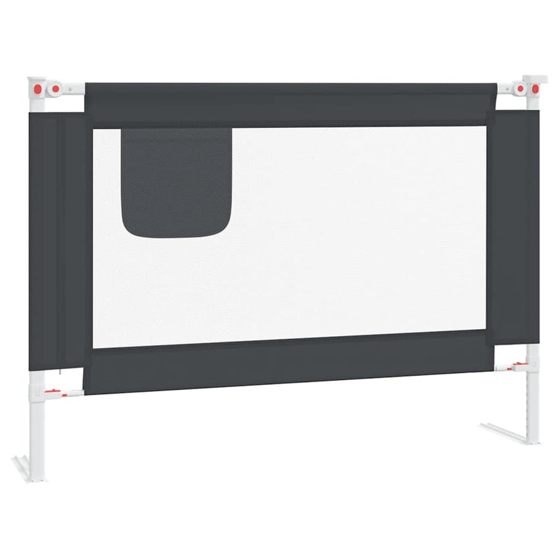 Load image into Gallery viewer, Vidaxl bedhekje peuter 90x25 cm stof donkergrijs