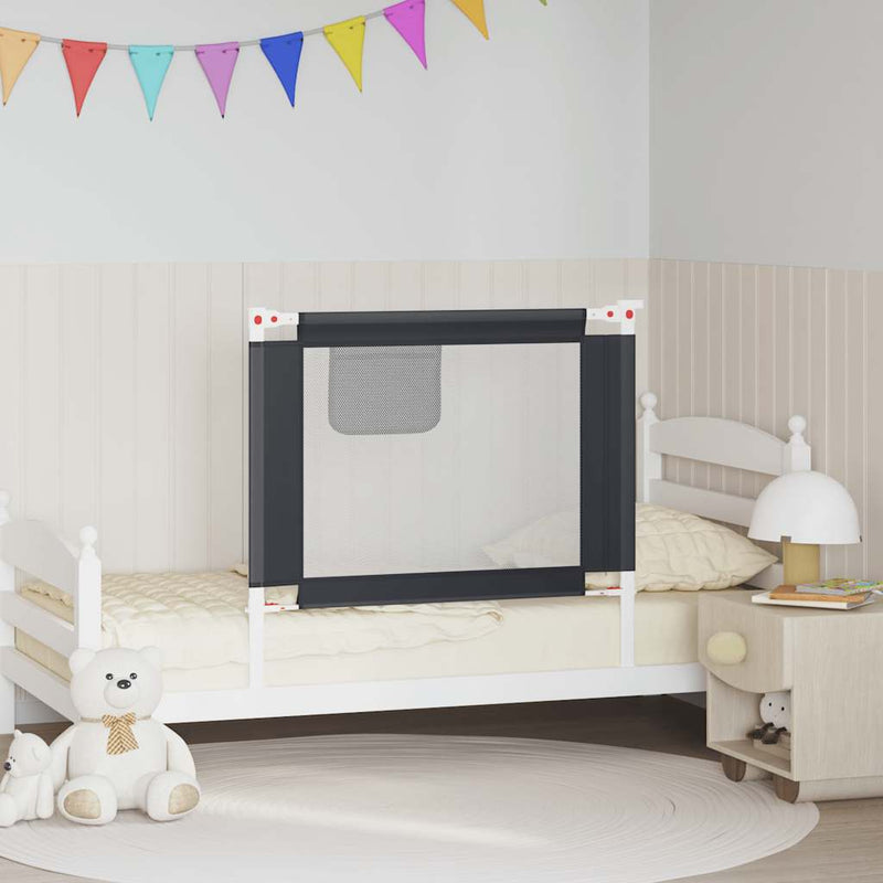Load image into Gallery viewer, Vidaxl bedhekje peuter 90x25 cm stof donkergrijs