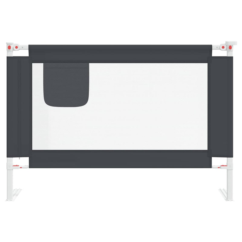 Load image into Gallery viewer, Vidaxl bedhekje peuter 100x25 cm stof donkergrijs