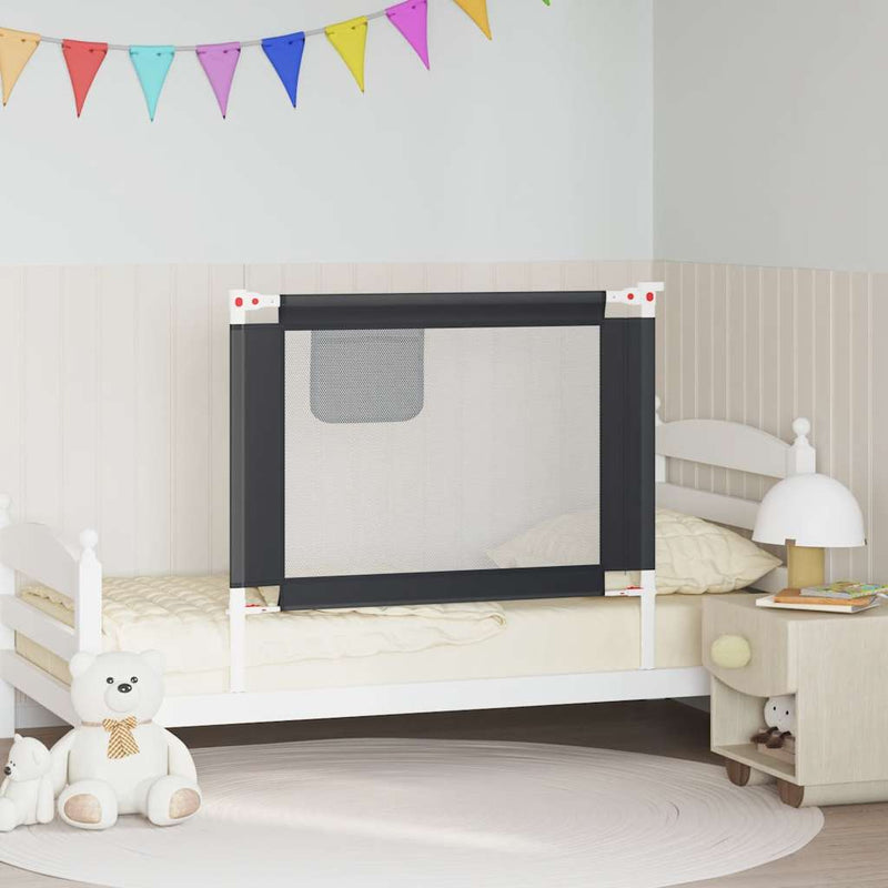Load image into Gallery viewer, Vidaxl bedhekje peuter 100x25 cm stof donkergrijs