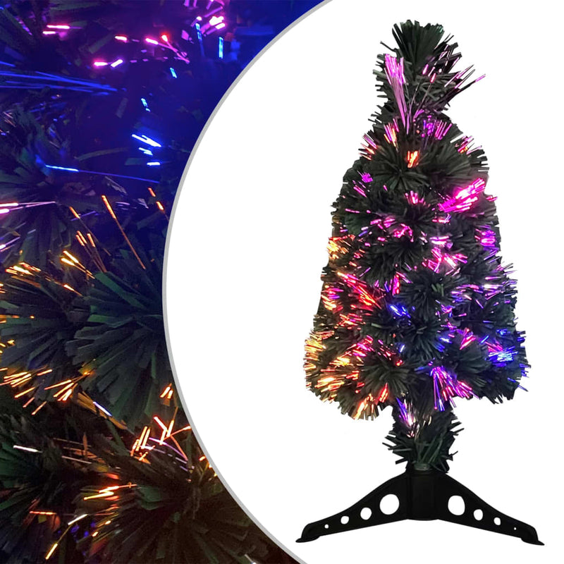 Load image into Gallery viewer, Vidaxl kunstkerstboom met standaard en led smal 64 cm glasvezel