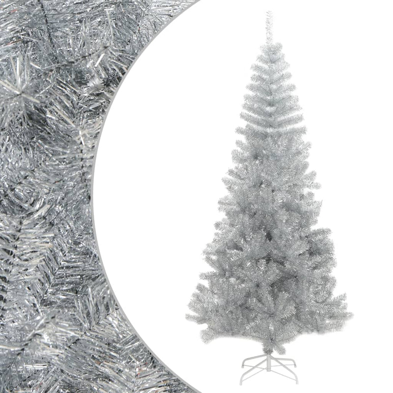 Load image into Gallery viewer, VidaXL Kunstkerstboom met standaard 240 cm PET zilverkleurig