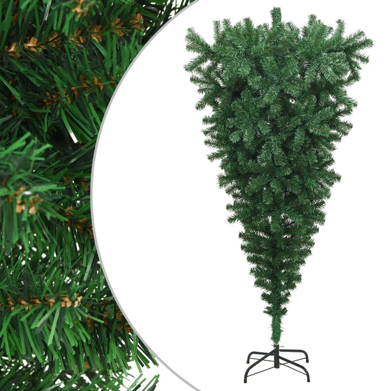 Load image into Gallery viewer, VidaXL Kunstkerstboom omgekeerd met standaard 210 cm groen