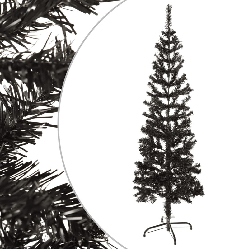 Load image into Gallery viewer, VidaXL Kerstboom smal 120 cm zwart
