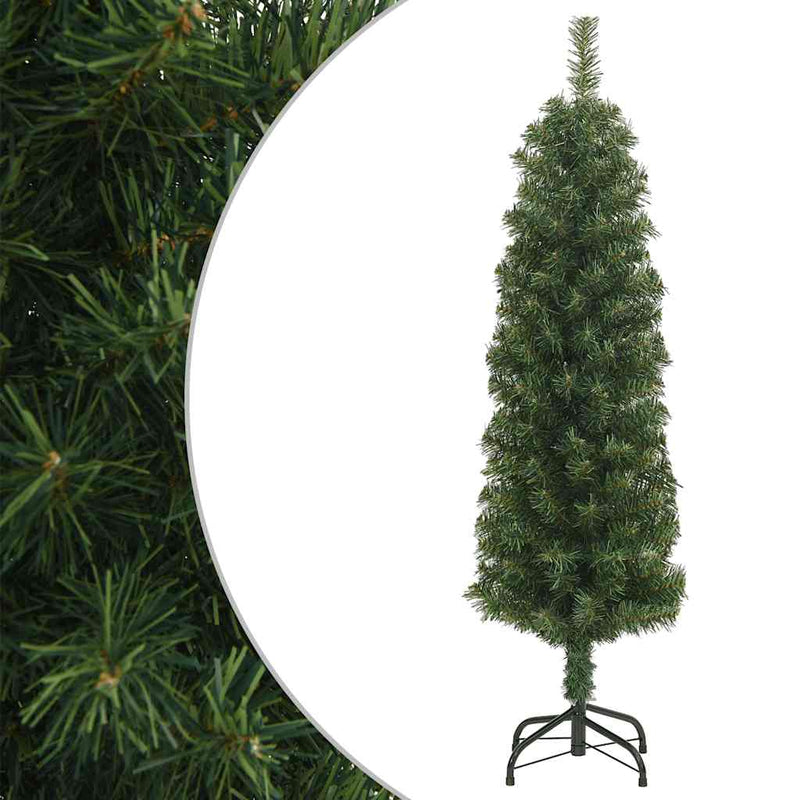 Load image into Gallery viewer, Vidaxl kunstkerstboom met standaard smal 120 cm pvc groen