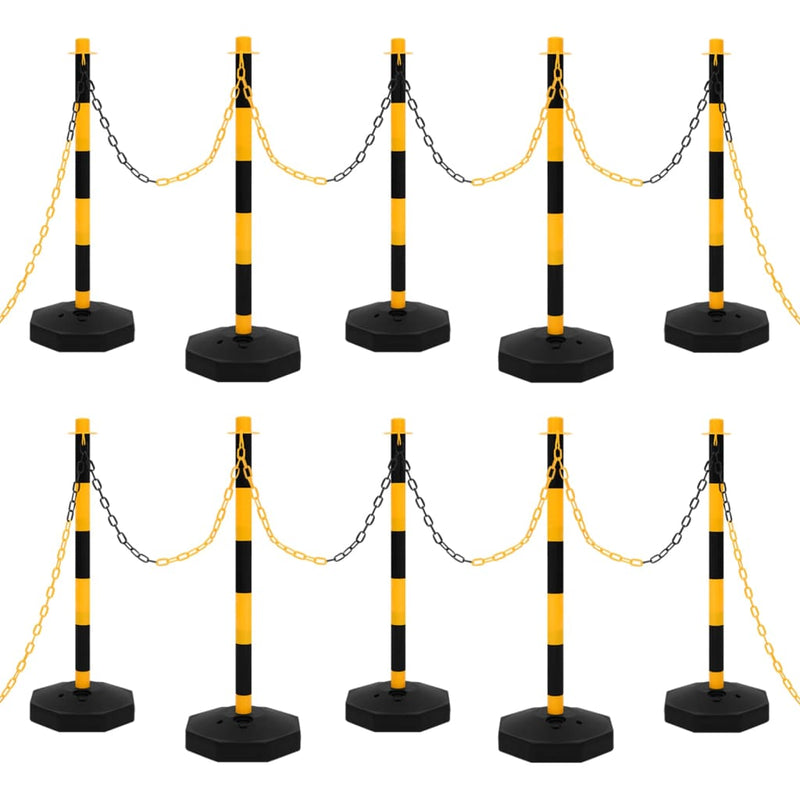 Load image into Gallery viewer, Vidaxl kettingpalenset met kunststof ketting 10 m