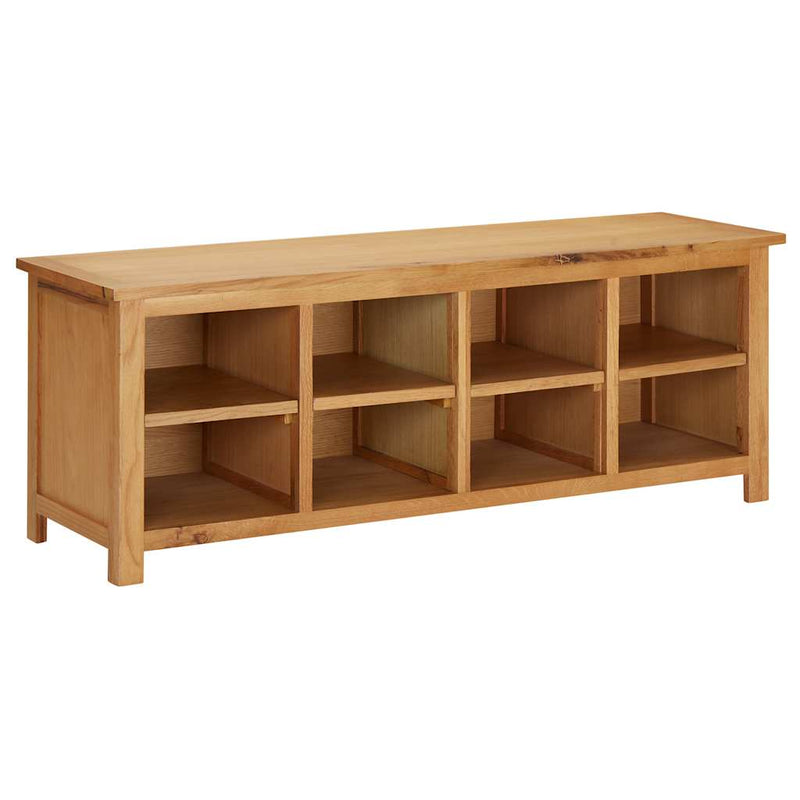 Afbeelding laden in galerijviewer, Vidaxl schoenenrek 114x37x45 cm massief eikenhout
